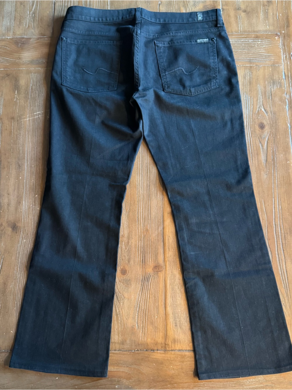 7 For All Mankind Bootcut Jeans Women Black Size 32 - Picture 6 of 7